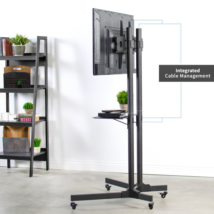 VIvo Black Mobile TV Cart & Reviews Wayfair